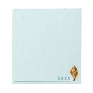 Bloc-notes Océan Bleu Coquillages