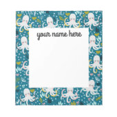 Bloc-notes Octopus personnalisé (Devant)