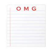 Bloc-notes OMG (Devant)