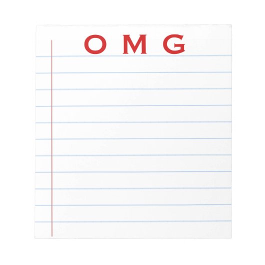 Bloc-notes OMG (Devant)