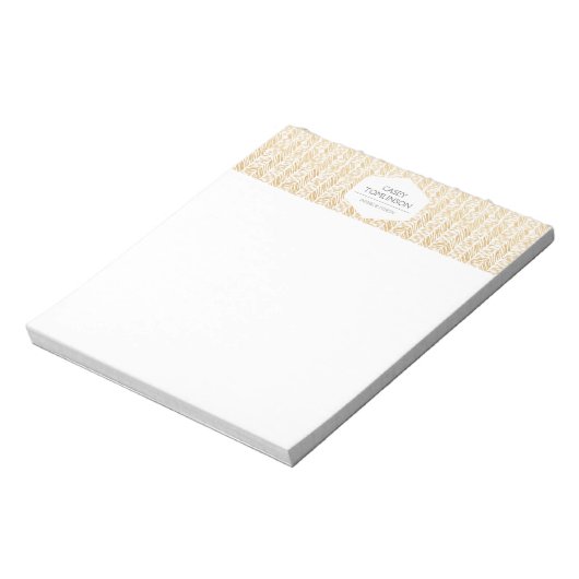 Bloc-notes OR HERRINGBONE / CHEVRON ARTWORK (Tourné)