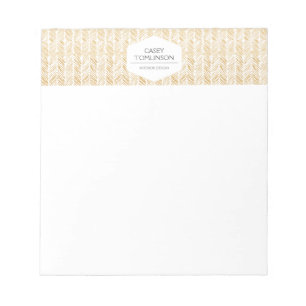 Bloc-notes OR HERRINGBONE / CHEVRON ARTWORK