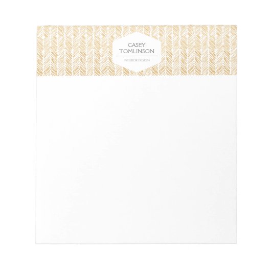 Bloc-notes OR HERRINGBONE / CHEVRON ARTWORK (Devant)