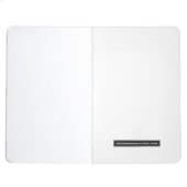 Bloc - notes orange de voyage de journal de poche (Intérieur Dos)