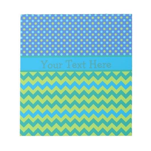 Bloc-notes ou Jotter personnalisés : Pois et Chevr (Devant)