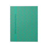 Bloc-notes ou Jotter personnalisés, vert émeraude  (Tourné)