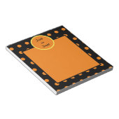 Bloc-notes ou traitement (noir et orange) (Incliné)