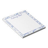 Bloc-notes Pagoda en bleu et blanc (Incliné)