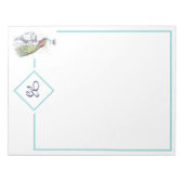 bloc-notes paon vintage royal (Devant)