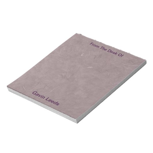 Bloc-notes : papier artisanal (Tourné)