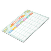 Bloc-notes papier planificateur hebdomadaire (Incliné)