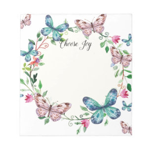 Bloc-notes papillon