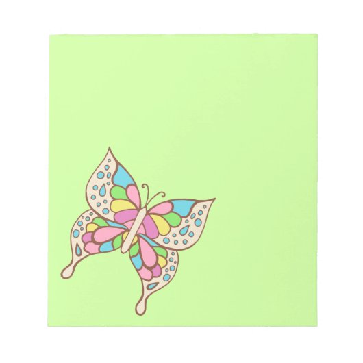 Bloc-notes Papillon Arc-en-ciel (Devant)
