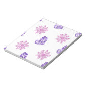 Bloc-notes papillon et fleur (Tourné)