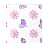 Bloc-notes papillon et fleur (Devant)