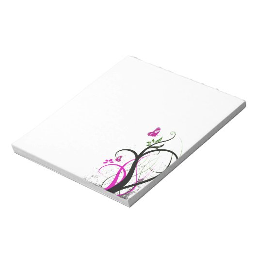 Bloc-notes papillon violet (Tourné)