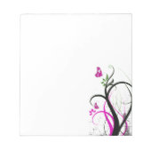 Bloc-notes papillon violet (Devant)