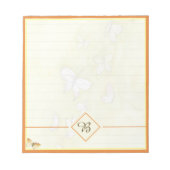 bloc-notes papillons aquarelle (Devant)