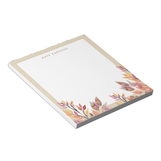 Bloc-notes Pastel Aquarelle Automne Folift (Incliné)