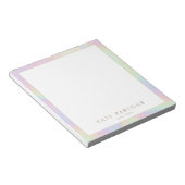 Bloc-notes Pastel Rainbow Iridescente (Incliné)