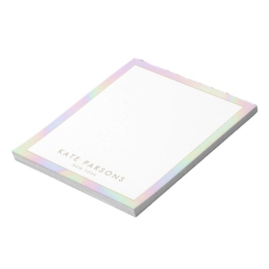 Bloc-notes Pastel Rainbow Iridescente (Tourné)