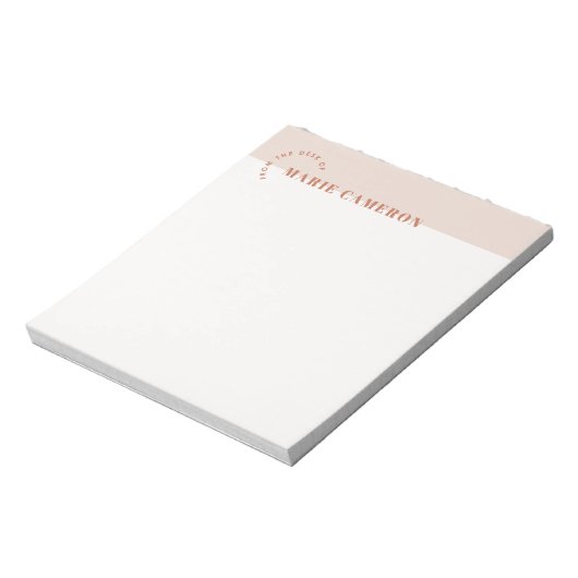 Bloc-notes Pastel simple - Brown (Tourné)