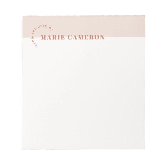 Bloc-notes Pastel simple - Brown (Devant)