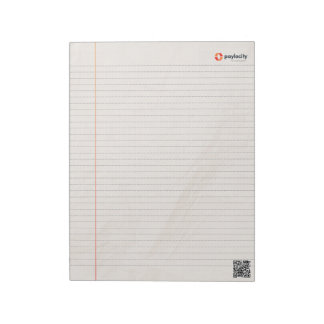 Bloc-notes PCTY 8,5 X 11 avec code QR