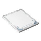 Bloc-notes Peacocks bleu (Incliné)