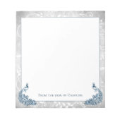 Bloc-notes Peacocks bleu (Devant)