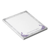 Bloc-notes Peacocks violet (Incliné)