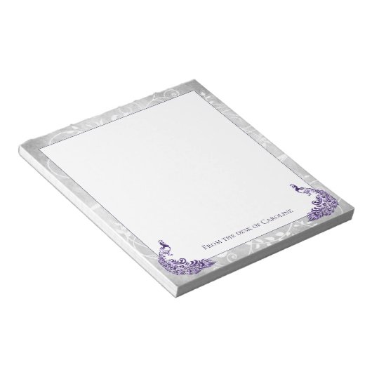 Bloc-notes Peacocks violet (Incliné)
