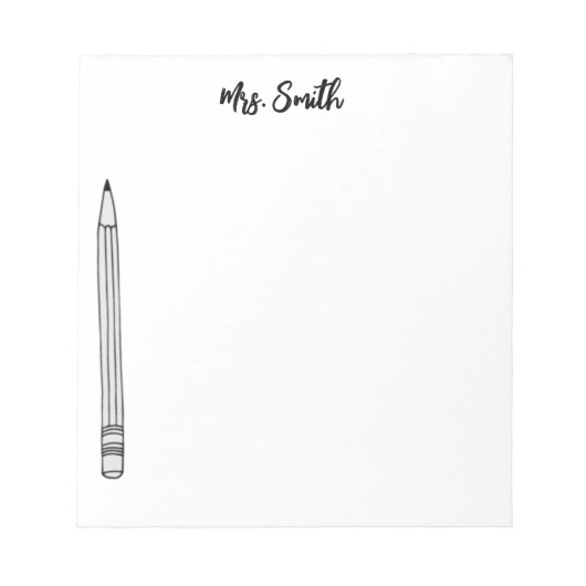 Bloc-notes PENCIL PERSONNALISÉ (Devant)