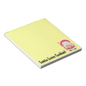 Bloc-notes Père Noël aime les cookies (Incliné)