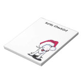 Bloc-notes père Noël Bull Terrier (Tourné)