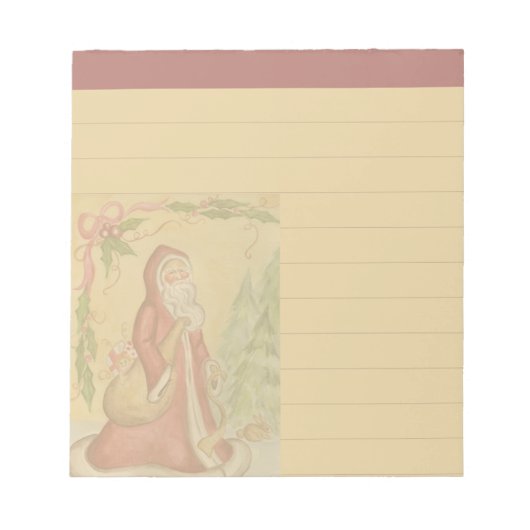 Bloc-notes Père Noël Vintage (Devant)