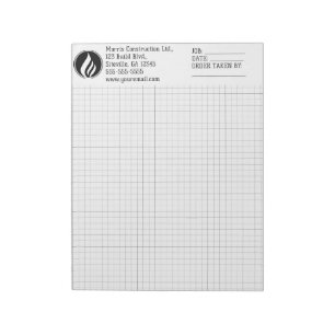 Bloc-notes personnalisable à grille modifiable