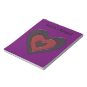Bloc-notes personnalisable Cœur de fusion gothique (Tourné)