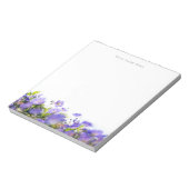 Bloc-notes personnalisable de fleurs sauvages prin (Tourné)