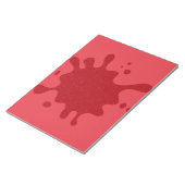 Bloc-notes personnalisable éclaboussure rouge toma (Incliné)
