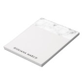 Bloc-notes personnalisable - Motif en marbre et ro (Tourné)