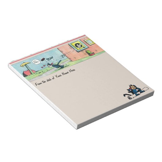 Bloc-notes personnalisable pour caricatures classi (Incliné)