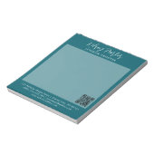 Bloc-notes personnalisable Turquoise (Tourné)