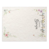 Bloc-notes personnalisé (Devant)