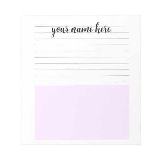 Bloc-notes personnalisé (Devant)