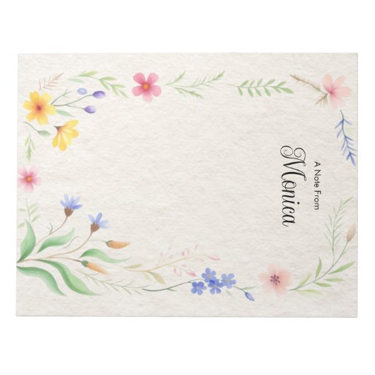 Bloc-notes personnalisé (Devant)