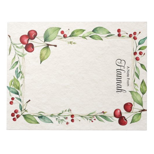 Bloc-notes personnalisé (Devant)