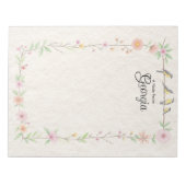 Bloc-notes personnalisé (Devant)