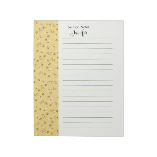Bloc-notes personnalisé (Tourné)