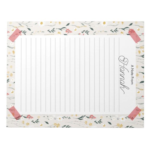 Bloc-notes personnalisé (Devant)